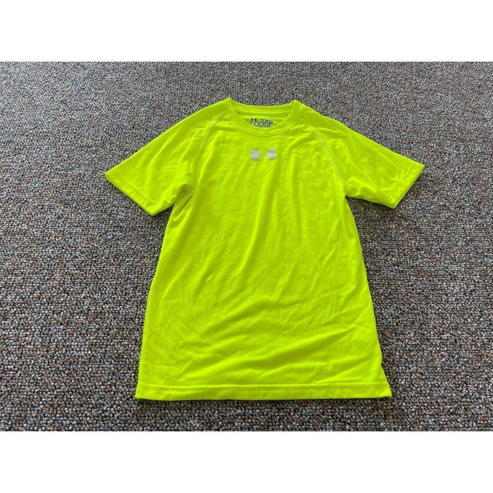 Heat Gear Boys Bright Yellow T-Shirt Youth XS